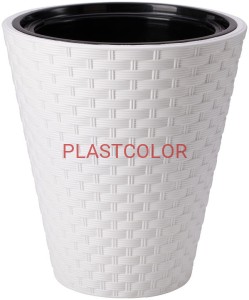 DONICZKA RATTANA OKRĄGŁA NISKA Z WKŁADEM/wyprzedaż